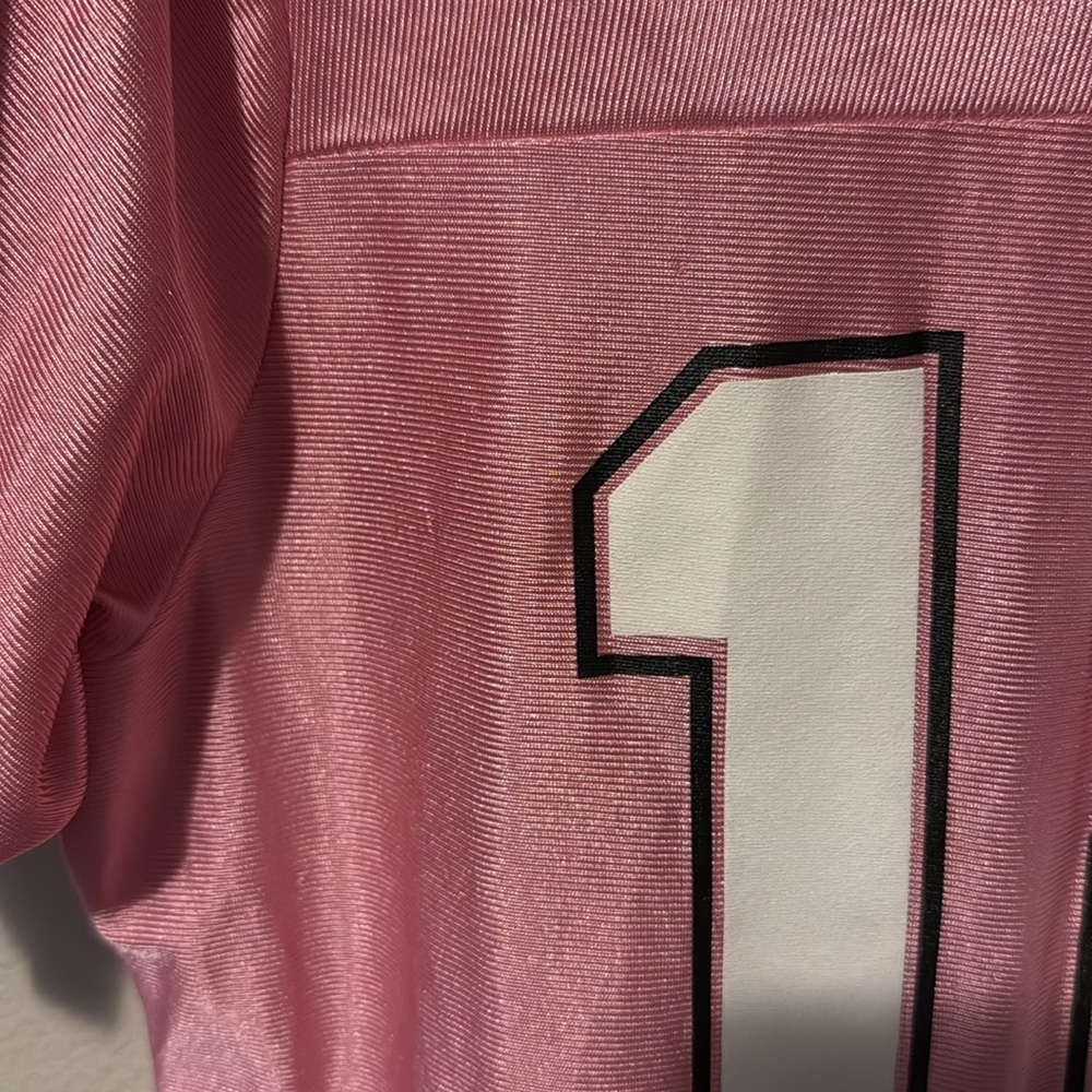 NFL Players Jersey Pink Aaron Rogers Packers Women’s Large #12 Sports Football - Picture 8 of 13